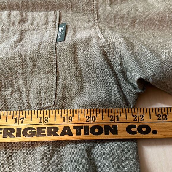 Woolrich Men's Woolen Mills Button Down Shirt Green Sz Large Outdoors‎ - Picture 3 of 4